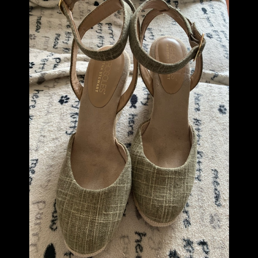 Aerosoles Martha Stewart woman’s espadrilles sandals size 10.5